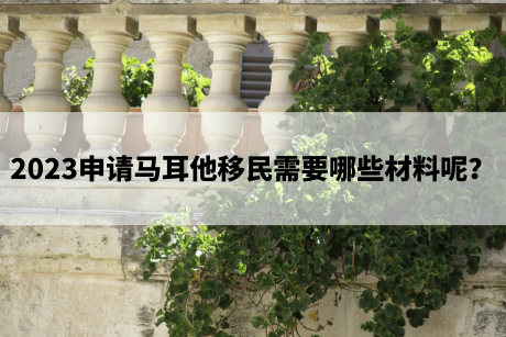 2023申请马耳他移民需要哪些材料呢? 2023申请马耳他移民需要哪些材料呢?