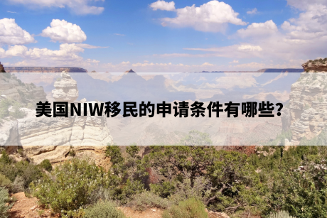 美国NIW移民的申请条件有哪些? 美国NIW移民的申请条件有哪些?