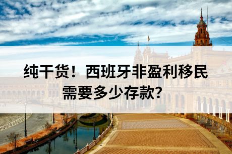纯干货!西班牙非盈利移民需要多少存款? 纯干货!西班牙非盈利移民需要多少存款?