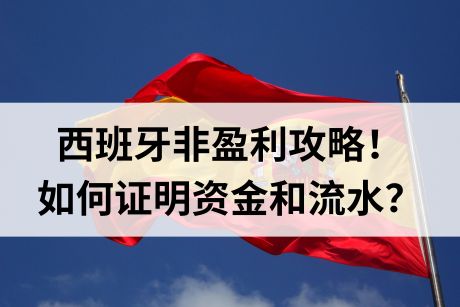 西班牙非盈利攻略!如何证明资金和流水? 西班牙非盈利攻略!如何证明资金和流水?